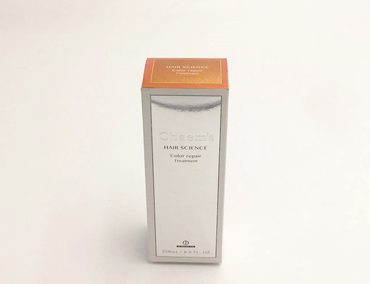 Caixa de empacotamento do presente luxuoso cosmético da garrafa do cartão da caixa de presente dos cuidados com a pele