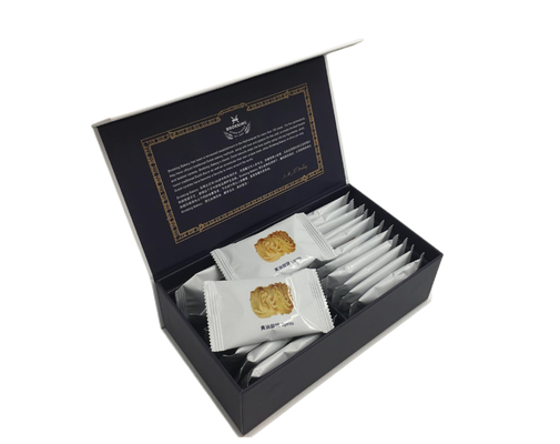 Caixa de presente de empacotamento cosmética do papel luxuoso rígido feito sob encomenda por atacado com tampa
