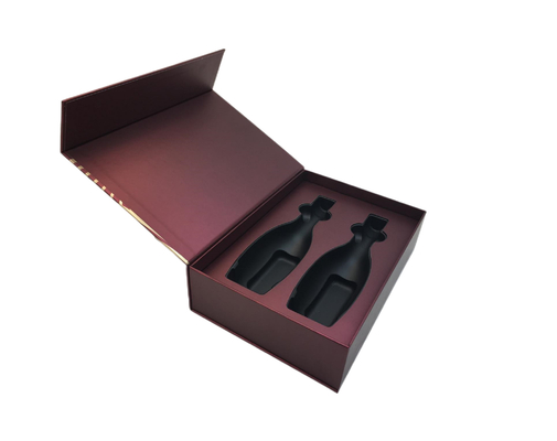 Caixa de presente luxuosa feita sob encomenda com tampa e o saco de papel substituível da fita para o dia de Valentim