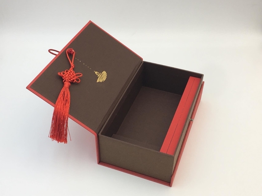 A caixa de presente portátil da surpresa do dia de Valentim da caixa de presente do chocolate do punho da gaveta personalizou