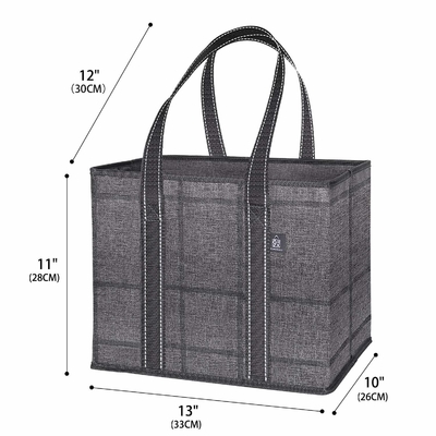 Saco de mantimento reusável dobrável de Tote Shopping Bag Hard Bottom