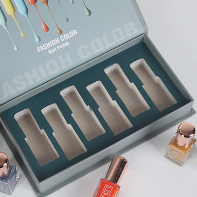 Caixa feita sob encomenda luxuosa da garrafa do cuidado do prego do gel do verniz para as unhas de Logo Printed Paper Empty Cosmetic