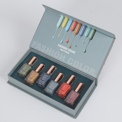 Caixa feita sob encomenda luxuosa da garrafa do cuidado do prego do gel do verniz para as unhas de Logo Printed Paper Empty Cosmetic