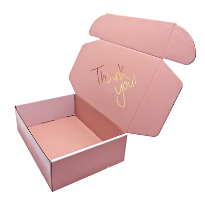 Caixa cosmética luxuosa de empacotamento imprimindo de papel do presente do rosa dobrável