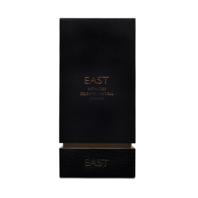Logotipo personalizado caixa de empacotamento do perfume do cosmético preto vazio do cartão