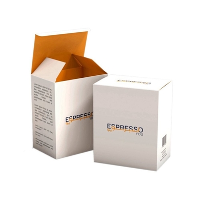 Gravação carimbando a caixa cosmética luxuosa do papel Cardstock branco para o perfume