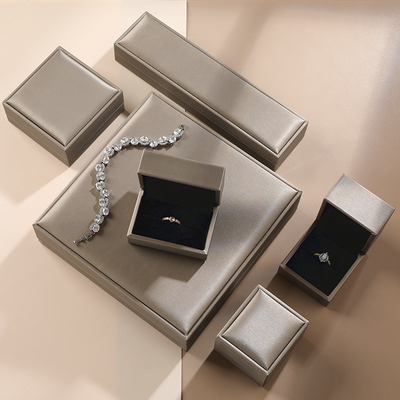 Colar de couro luxuosa Ring Packaging do bracelete do brinco da caixa de presente do plutônio