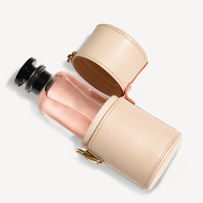 O nível superior feito a mão luxuoso perfuma o logotipo de Carry Leather Travel Box Custom