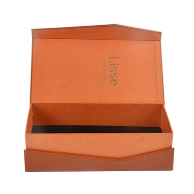 Caixas de presente de empacotamento do pacote magnético de couro feito sob encomenda do papel do plutônio Flip Top Lid Cosmetic Perfume