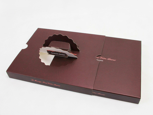 A caixa de presente portátil da surpresa do dia de Valentim da caixa de presente do chocolate do punho da gaveta personalizou