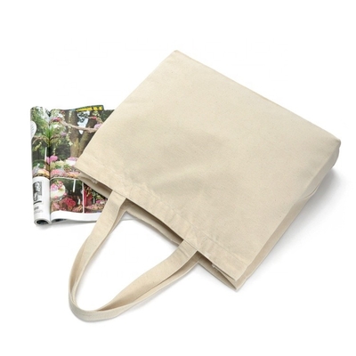 Sacos de compras vazios reusáveis de Tote Bag Women Foldable Cotton da lona