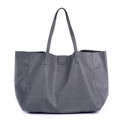 Plutônio reusável Tote Bag de couro das mulheres 	 L39 x W16 x H30 cm