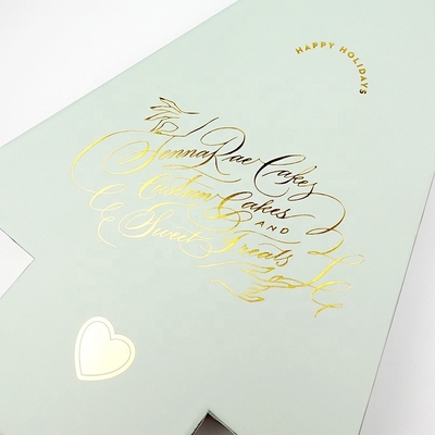 Caixa de embalagem de papel rígida do cartão do presente do Natal que imprime o logotipo