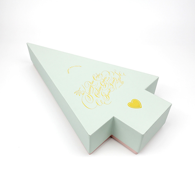 Caixa de embalagem de papel rígida do cartão do presente do Natal que imprime o logotipo