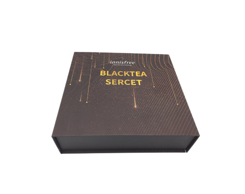 bom preço O carimbo quente gravou o retângulo feito sob encomenda de Logo Luxury Custom Gift Box on-line