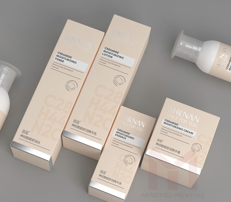 bom preço O empacotamento luxuoso do papel gravou a caixa de armazenamento cosmética do presente da composição cor-de-rosa da vaidade on-line