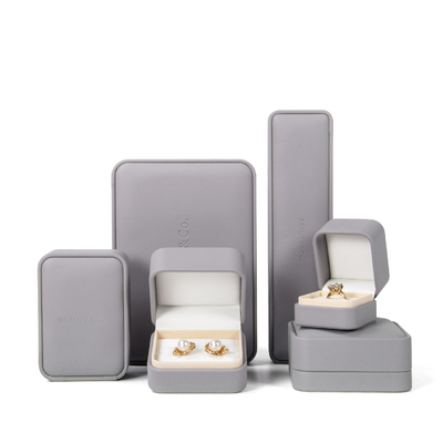 bom preço Colar feita sob encomenda Ring Box do bracelete de Logo Leather Jewelry Box Earring on-line