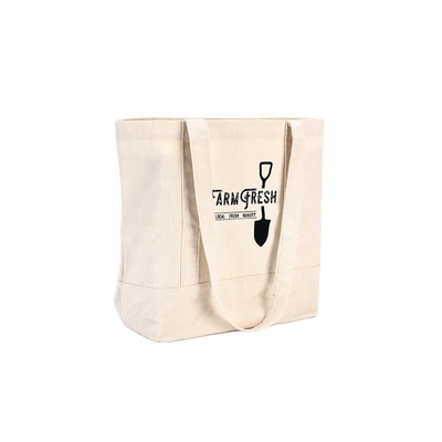 bom preço Saco de Tote Bags Pure Cotton Canvas das mulheres do ombro da praia com logotipo impresso on-line
