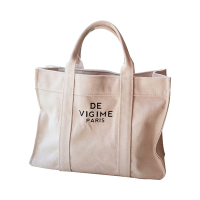 bom preço das mulheres grossas do algodão do tecido de algodão de 12oz 16oz as bolsas da lona imprimiram o logotipo on-line