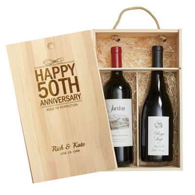 bom preço Caixa de madeira do vinho de 2 garrafas com a caixa de presente do cabaz do Natal da unidade de armazenamento da caixa da tampa on-line